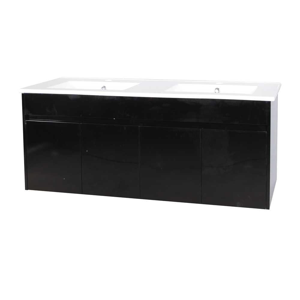 MS1200 DOUBLE BASIN WALL HANG BLACK Discount Building Supplies Ltd.